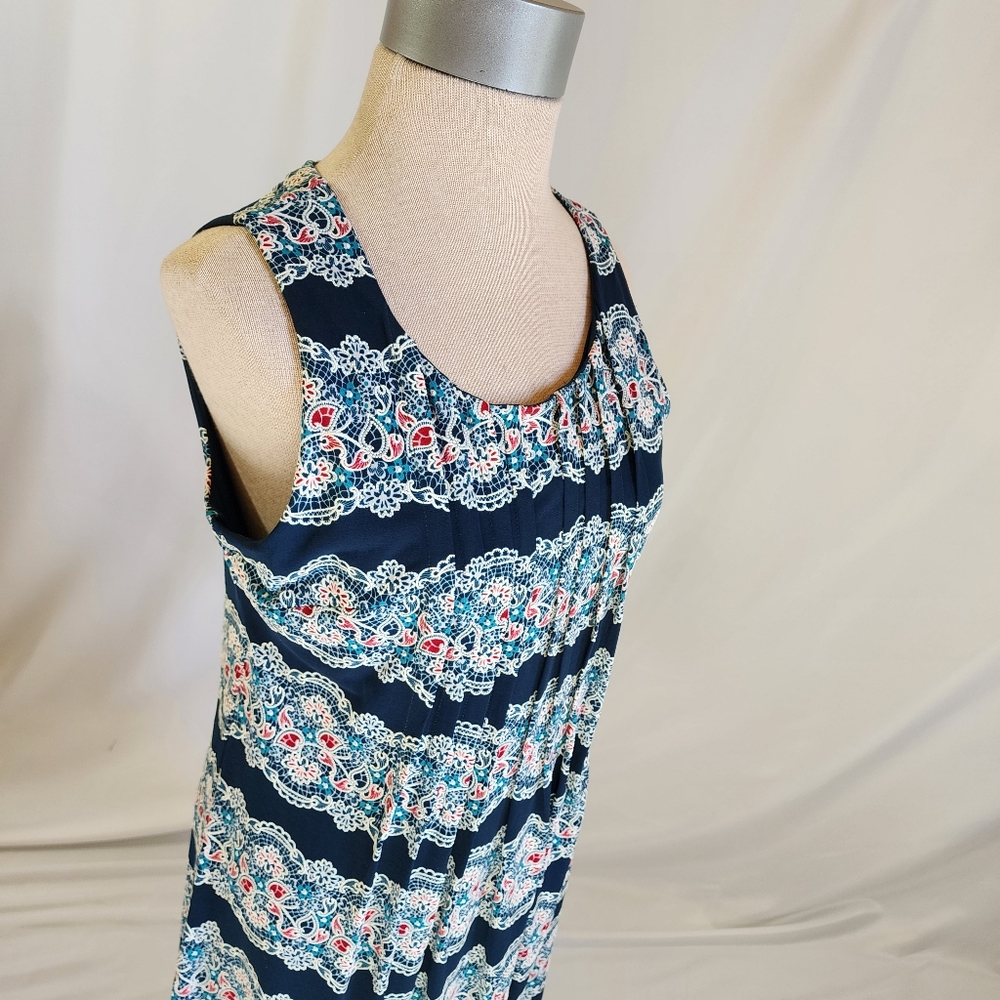 NWT Perceptions tank dress blue floral 10p sheath - Picture 14 of 14